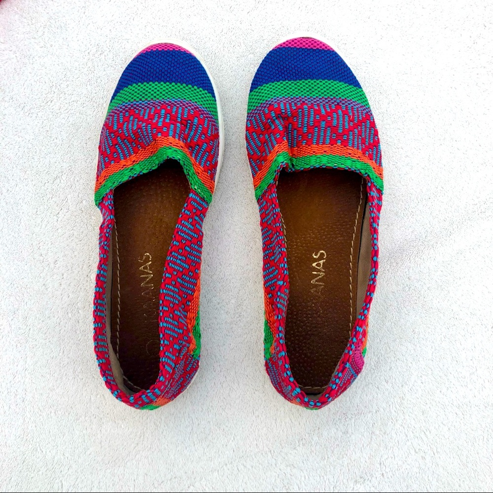 Kaanas Shoes Slip Ons Woven Sz.35 Big Girls 3 1/2